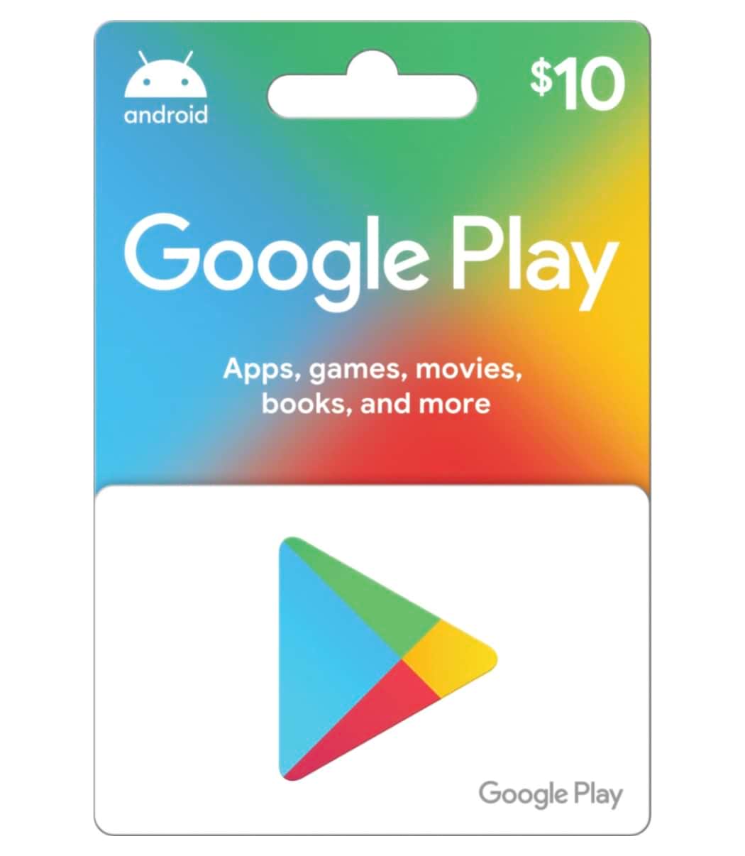 $10 Google Play Gift Card – Instant E-mail Delivery