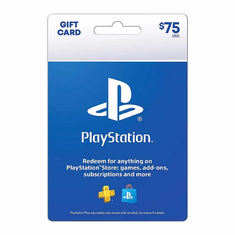 PlayStation $75 Wallet Gift Card - PSN Digital Code Instant Email Delivery Nigeria